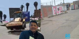 No es la primera vez: Transportistas reparan la pista de ingreso principal a la UNAB