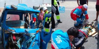 Un herido deja violento choque de motocuy contra camión en la Panamericana Norte, en Paramonga