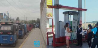 Conductores siguen haciendo largas filas en grifos de Barranca