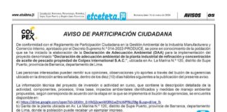 Supe Puerto: planta de aceite de pescado de Colpex inicia proceso de adecuación ambiental