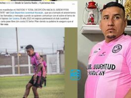 Presidente de Juventud Huracán acusado de revanchismo: esposa de Jair Lovera denuncia retención de carta pase