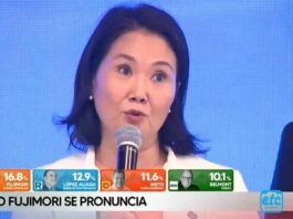 Conteo rápido de Datum: Keiko Fujimori 16,8%, Rafael López Aliaga 12,9% y Jorge Nieto 11,6%
