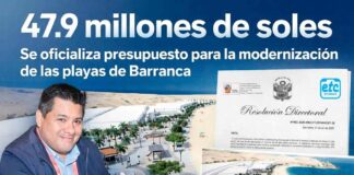 Los S/ 47 millones para playas de Barranca no han sido conseguidos: corresponden al costo estimado del proyecto