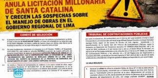 Tendrán que seguir esperando: Tribunal de contrataciones anula licitación millonaria de obra en Santa Catalina y crecen cuestionamientos en Barranca