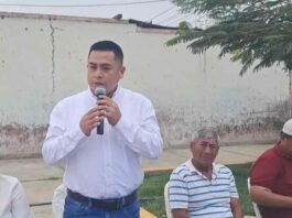 Soonye Malpica comparte desayuno electoral en Vinto antes de acudir a votar